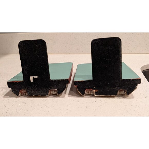 Borghese Hollywood Regency Bookends Floral Bird Motif - Picture 5 of 10